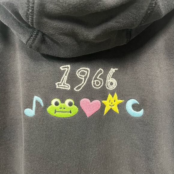 Frog Skateboards Black Double Sided Graphic Sweatshirt Baggy Skater SZ L - Picture 6 of 6